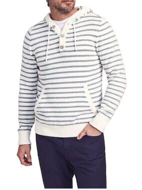 Faherty Cove Stripe Surf Hoodie